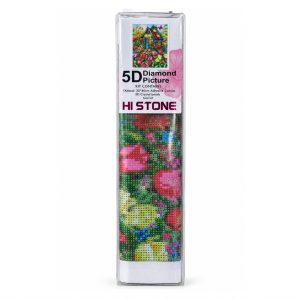 عکس نقاشی الماسی 5D رولی های استون HI STONE طرح خانه باغ گل سایز 40 در 30 سانتی متر - شماره 2