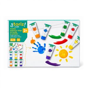 عکس پک رنگ انگشتی و نقاشی کودک استوریز Storiz همراه 6 رنگ و 30 برگ کاغذ نقاشی - شماره 8