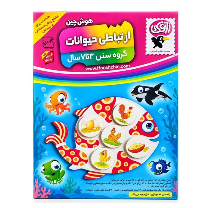 تصاویر بازی آموزشی هوش چین ارتباطی حیوانات برای گروه سنی 3 تا 7 سال نشر زاغک بازی آموزشی هوش چین ارتباطی حیوانات برای گروه سنی 3 تا 7 سال نشر زاغک