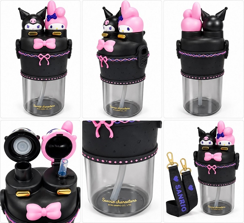 تصاویر قمقمه دخترانه دو حالته مدل Sanrio character طرح کرومی و ملودی رنگ مشکی حجم 700 میلی لیتر کد 30718 قمقمه دخترانه دو حالته مدل Sanrio character طرح کرومی و ملودی رنگ مشکی حجم 700 میلی لیتر کد 30718