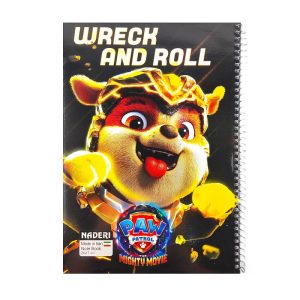 عکس دفتر ۶۰ برگ خط دار مجلد نادری NADERI سری سگ های نگهبان طرح WRECK AND ROLL کد 00074 - شماره 5