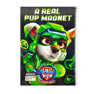 عکس دفتر ۶۰ برگ خط دار مجلد نادری NADERI سری سگ های نگهبان طرح A REAL PUP MAGNET کد 00074 - شماره 6