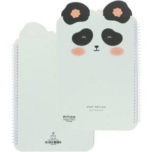 عکس دفتر حاشیه دار 40 برگ پیتیکو PITICO کد 398 طرح پاندا - شماره 6
