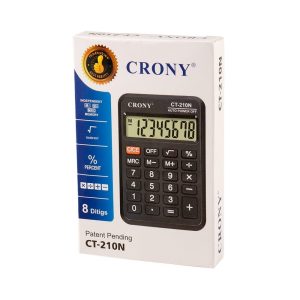 عکس ماشین حساب کرونی CRONY رنگ مشکی مدل CT-210N - شماره 10