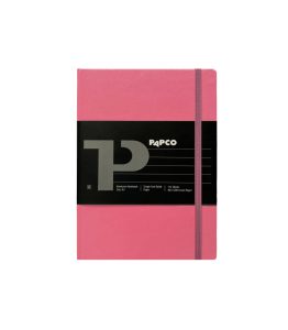 عکس دفتر 112 برگ جلد سخت پاپکو PAPCO سری پرایم رنگ گلبهی سایز A6 کد 611 - شماره 11