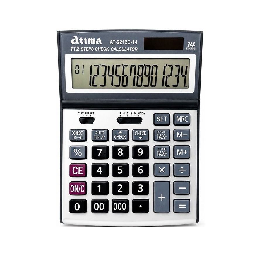 تصاویر ماشین حساب حرفه ای آتیما Atima مدل 3 صفر AT-2212C ماشین حساب حرفه ای آتیما Atima مدل 3 صفر AT-2212C