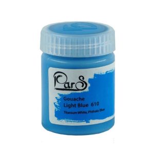عکس گواش پوشرنگ پارس Pars رنگ آبی روشن کد 610 - شماره 15