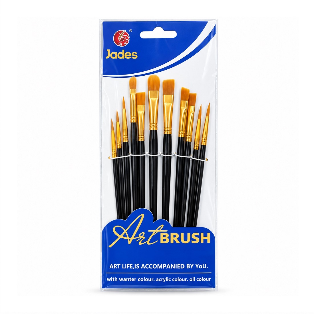 تصاویر قلم مو جادس Jades مدل Art BRUSH ست 10 عددی قلم مو جادس Jades مدل Art BRUSH ست 10 عددی
