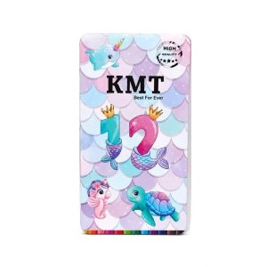 عکس مداد رنگی کی ام تی KMT جعبه فلزی مدل 12 رنگ طرح موجودات دریایی کد 64312 - شماره 13