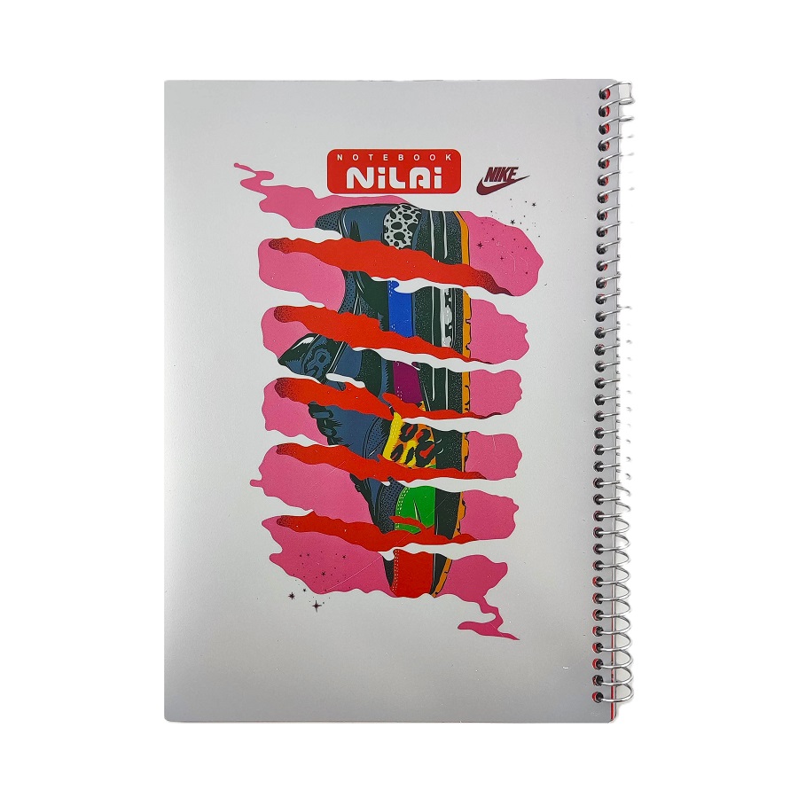 تصاویر دفتر 50 برگ شطرنجی نیلای NILAI مدل NIKE طرح کفش اسپرت کد 5320 دفتر 50 برگ شطرنجی نیلای NILAI مدل NIKE طرح کفش اسپرت کد 5320