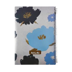 عکس دفتر 50 برگ شطرنجی نیلای NILAI طرح گل کد 5320 - شماره 3