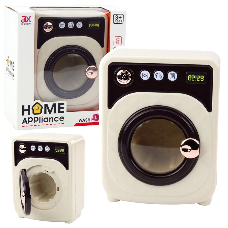 تصاویر ماشین لباسشویی اسباب بازی هوم اپلاینس Home Appliance مدل موزیکال و چراغدار با مخزن چرخان کد 22222 ماشین لباسشویی اسباب بازی هوم اپلاینس Home Appliance مدل موزیکال و چراغدار با مخزن چرخان کد 22222