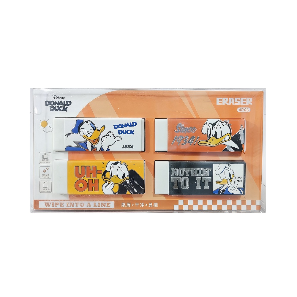 تصاویر پاک کن 4 عددی طرح DONALD DUCK رنگ سفید کد 9589 پاک کن 4 عددی طرح DONALD DUCK رنگ سفید کد 9589
