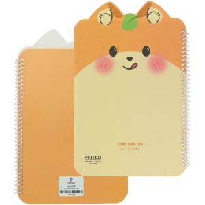 عکس دفتر حاشیه دار 40 برگ پیتیکو PITICO کد 398 طرح روباه کیوت - شماره 2