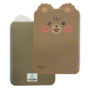 عکس دفتر حاشیه دار 40 برگ پیتیکو PITICO کد 398 طرح خرس قهوه ای - شماره 4
